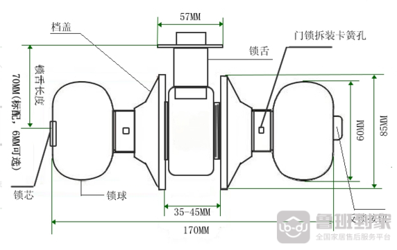 博鱼(中国)球形门锁怎么安装与拆卸(图6)