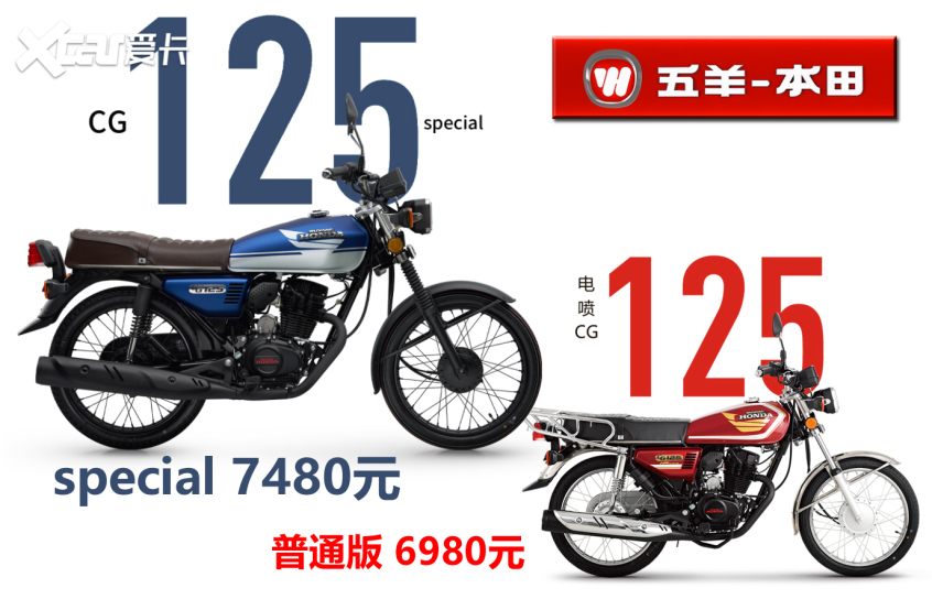 BOYU SPORTS五羊本田CG125特别版上市 售价7480元(图2)